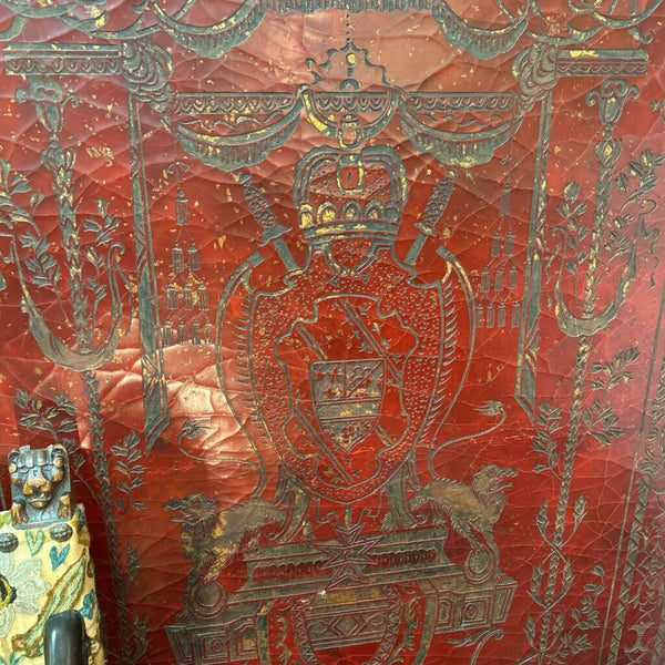 Red Lacquer Panel 64"H X 40"W (IN STORE PICKUP ONLY)