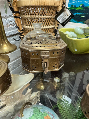 Brass Cricket Box (4" long) W1827