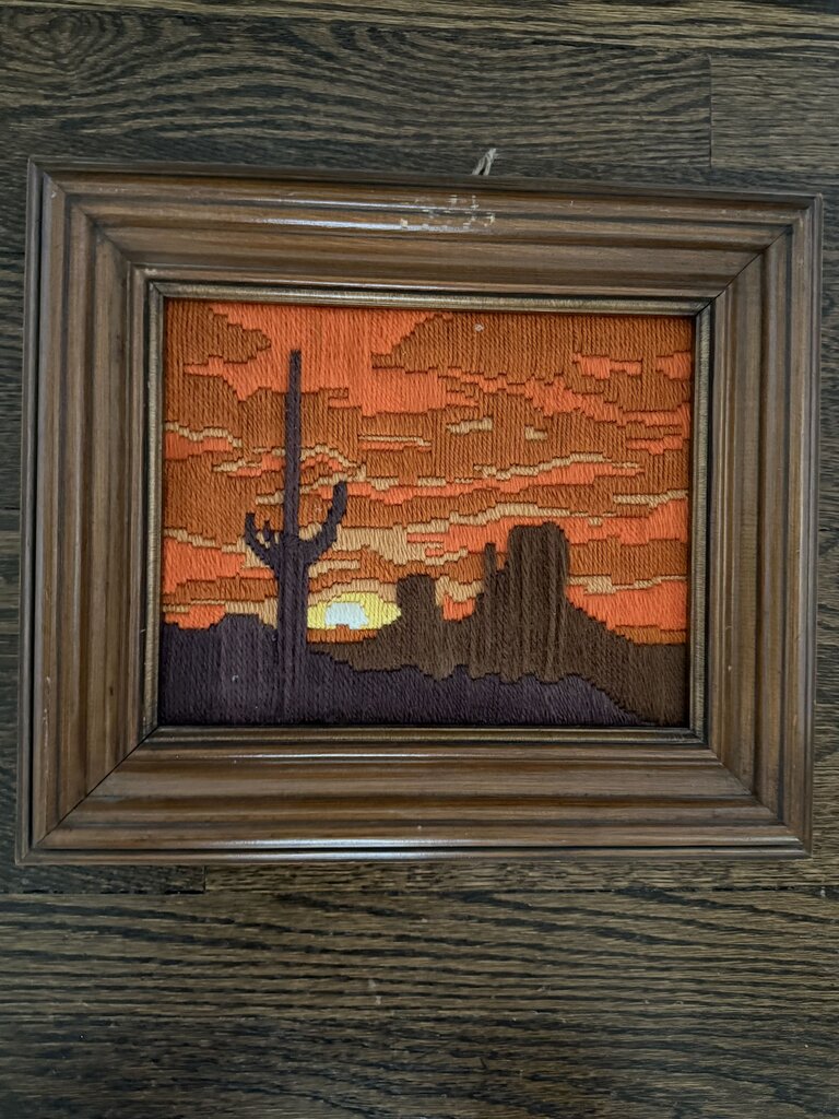 Desert Needlepoint 12.5" x 14.5" W1831