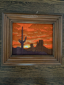 Desert Needlepoint 12.5" x 14.5" W1831