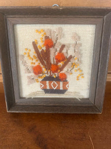 Small crewel/needlepoint 6 x 6