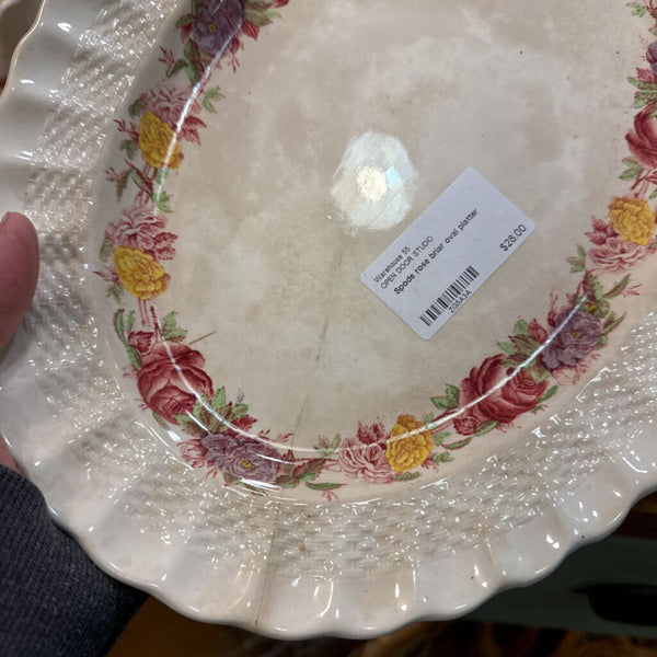 Spode rose briar oval platter