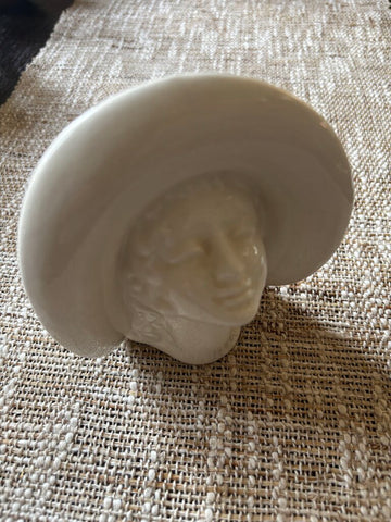 Vintage Head Vase Wall Pocket 5H