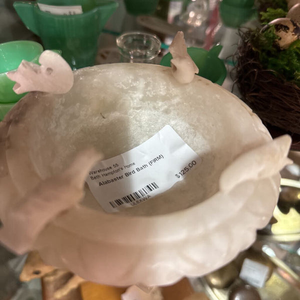 Alabaster Bird Bath (FIRM)