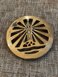 Brass Lighthouse Trivet