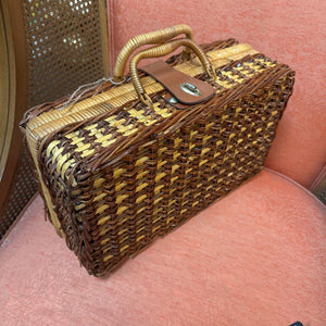 Wicker Picnic Basket 8.5" x 14" W1847