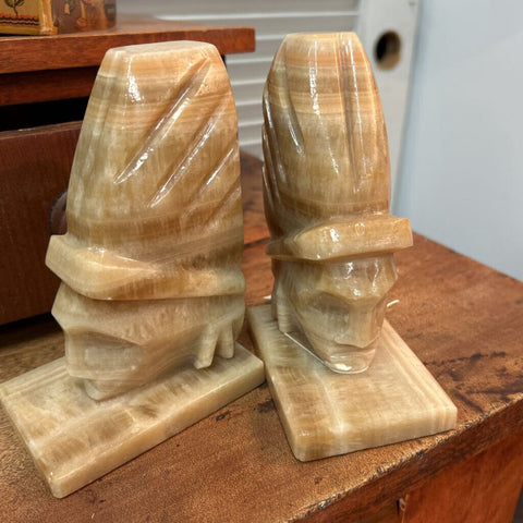 Marble/Onyx "Chief" Bookends