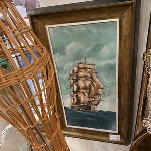 ORIGINAL FRAMED OIL ON CANVAS, SIGNED 30" x 18"