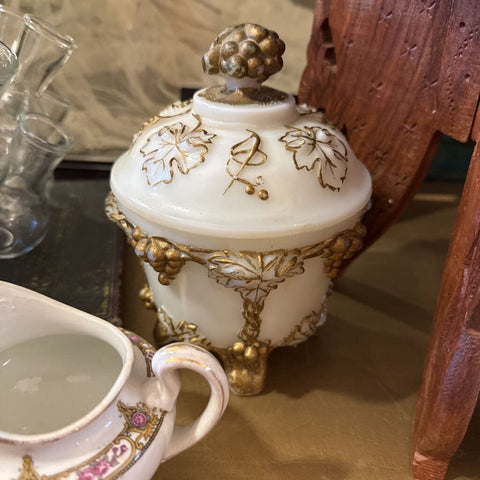 Milk Glass Dish 1954