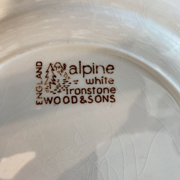 Vintage Fox Hunt Ironstone Plate 10" dia