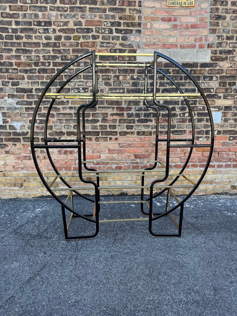 Black and Gold Etagere Pick Up Only 58"x60"x17"