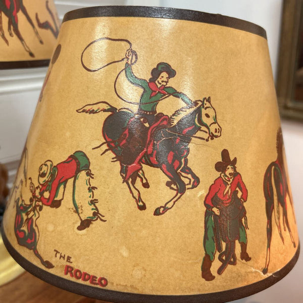 DARLING Chalkware Cowgirl/Cowboy Vintage Lamps