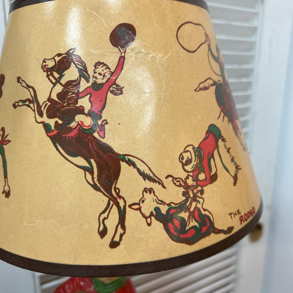 DARLING Chalkware Cowgirl/Cowboy Vintage Lamps