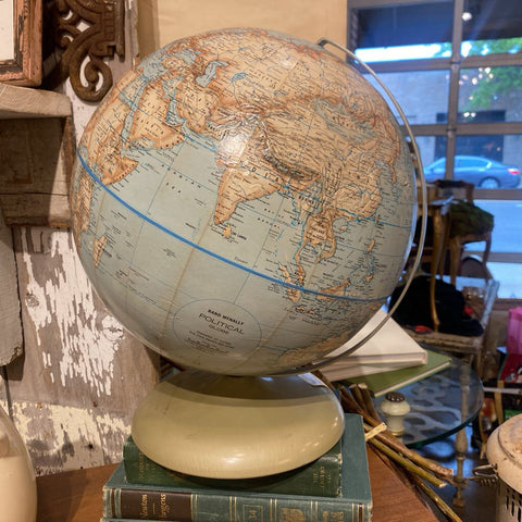 Vintage Rand McNally Globe 12" x 15"