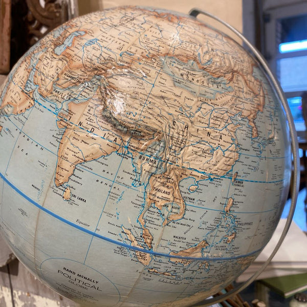Vintage Rand McNally Globe 12" x 15"
