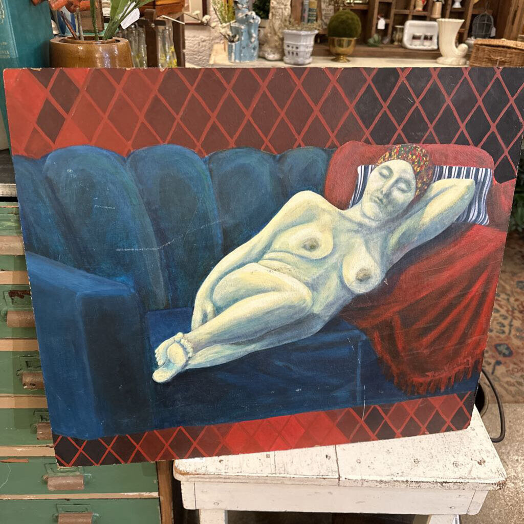 NUDE ON BOARD 24" x 20"