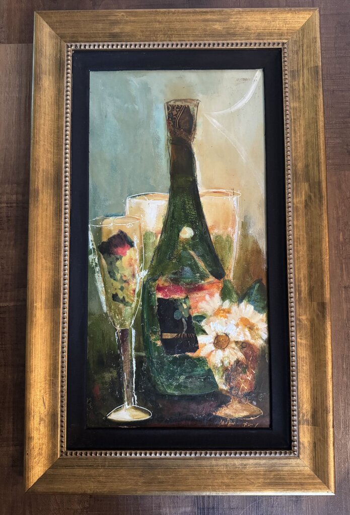 Encaustic Collage Painting