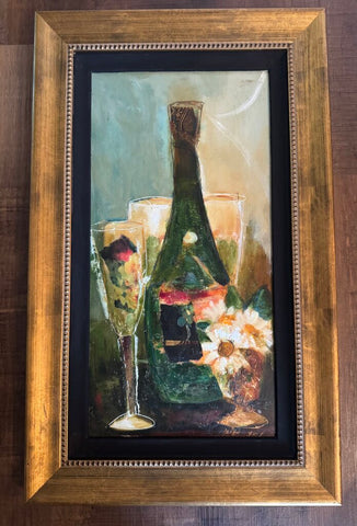 Encaustic Collage Painting
