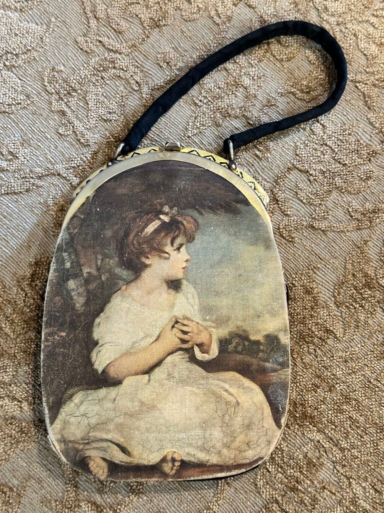 Vintage Purse Made In Spain Young Girl