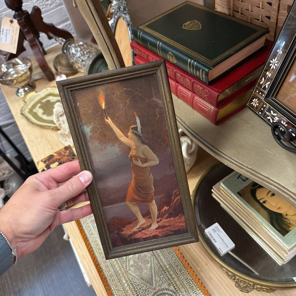 Moxie - Indian Maiden 1920s Framed Art