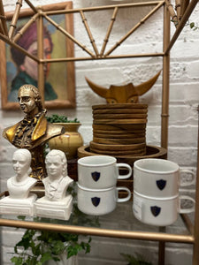 Set of 4 western airlines glasses
