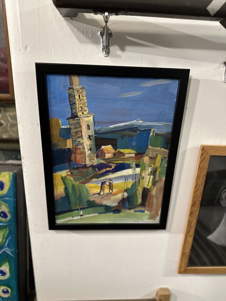Framed Modern landscape artist signed
