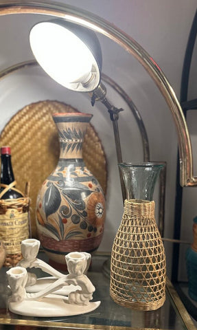 Wicker carafe