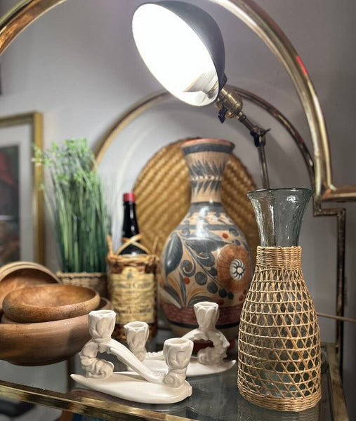 Wicker carafe