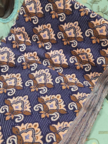 Blue throw