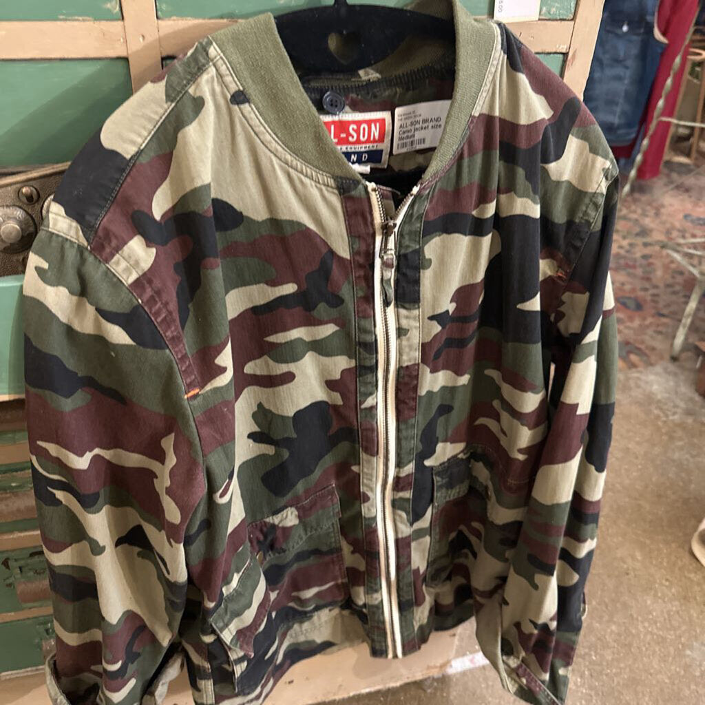 ALL-SON BRAND Camo jacket size Medium