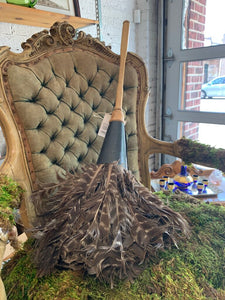 Vintage Turkey Feather Duster~ 28" l