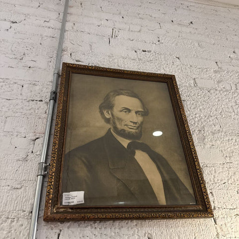 Vintage Portrait Lincoln 18x22