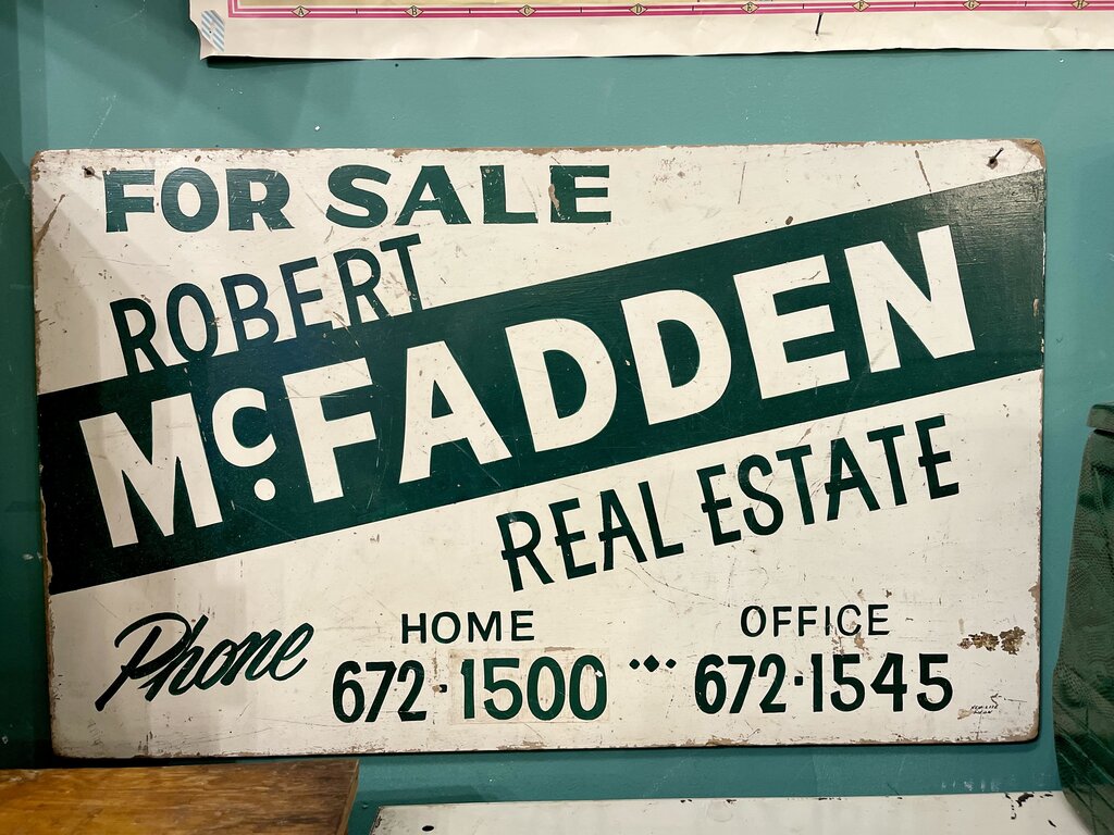 Jens Fresh Vintage ~ Vintage Mc Fadden Real Estate sign