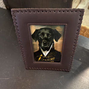 DOG FRAMED 9X7