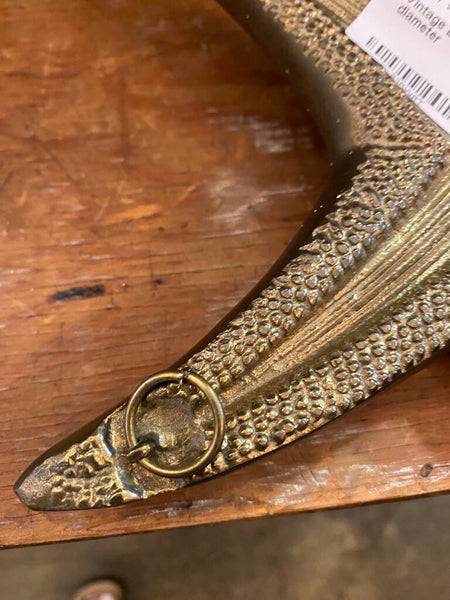 Vintage Brass Hanging Starfish 8" diameter