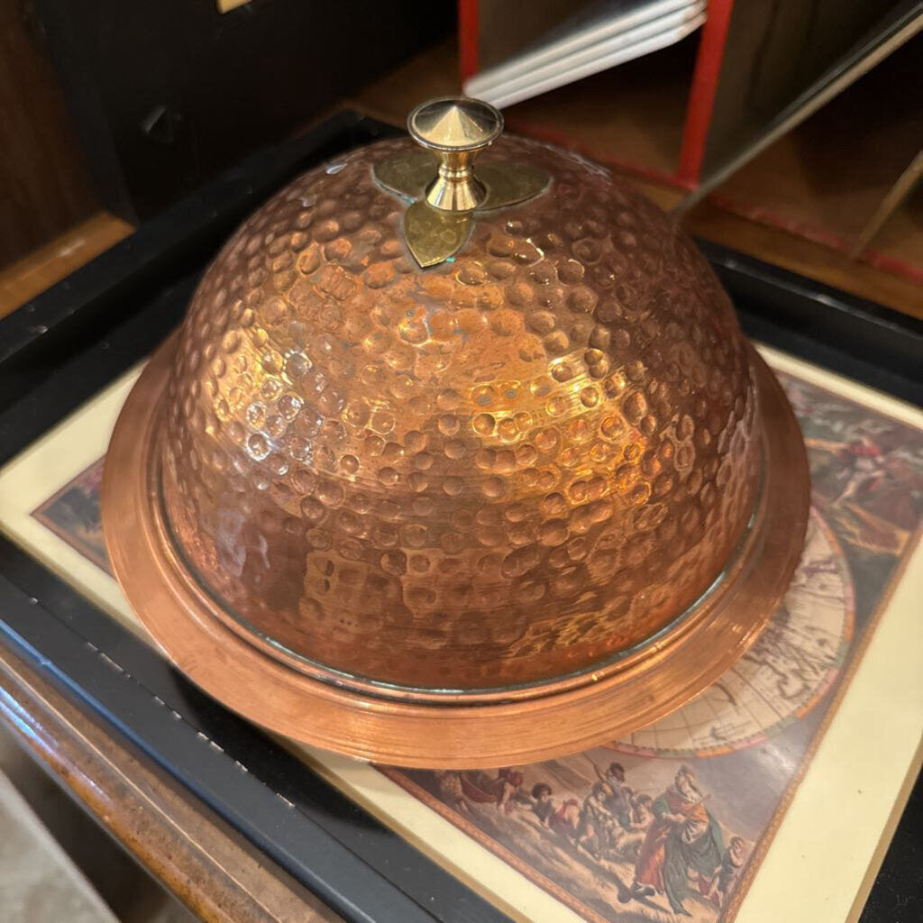 Copper tray and dome
