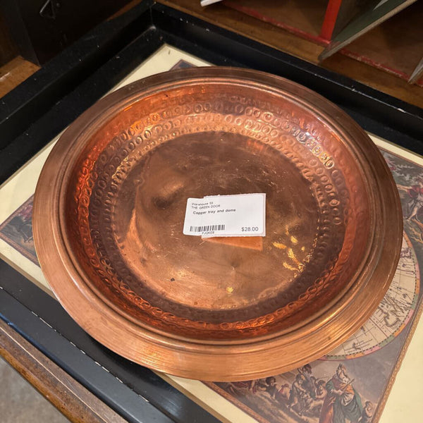 Copper tray and dome