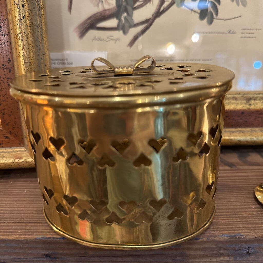 Brass heart box