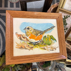 Bird Artwork 10x12 painting oil