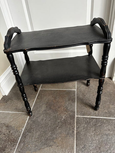 Black Wood Handled Table
