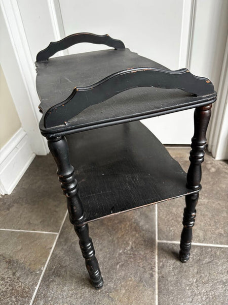 Black Wood Handled Table