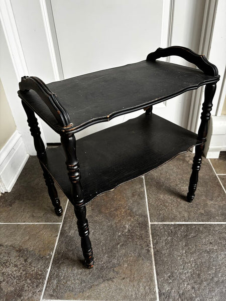 Black Wood Handled Table