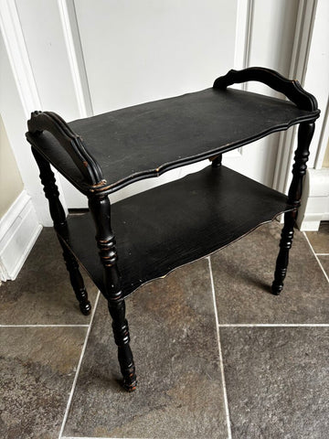 Black Wood Handled Table