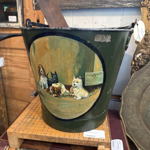 Painted bucket 11" h x 12" across