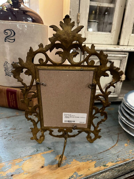 FRENCH BRASS FRAME 11 1/2"H X 8 1/2"W