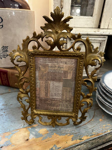 FRENCH BRASS FRAME 11 1/2"H X 8 1/2"W