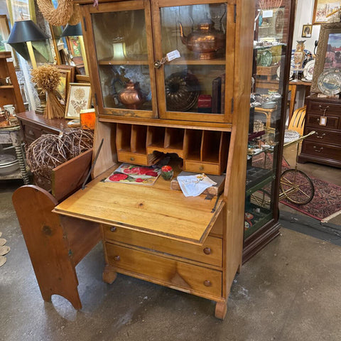 Beechwood Secretary 32w x 16deep x 63tall AS IS