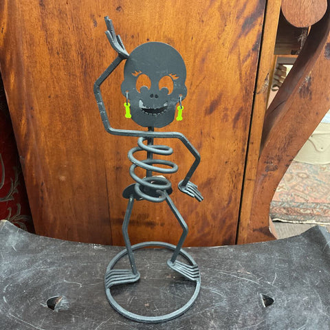 Moxie - Girl Skeleton Votive Holder - 14"