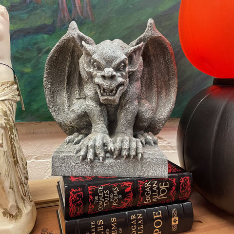 Moxie - Gray Gargoyle Sculpture - 11.5"