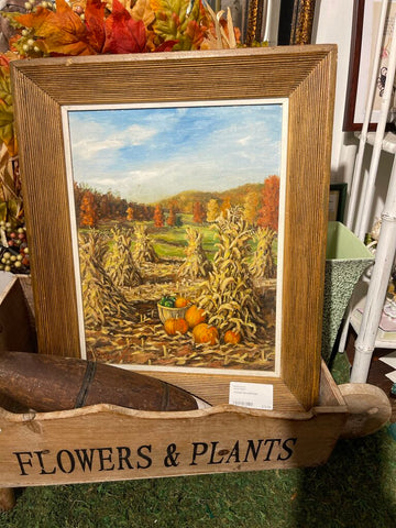 Framed fall landscape